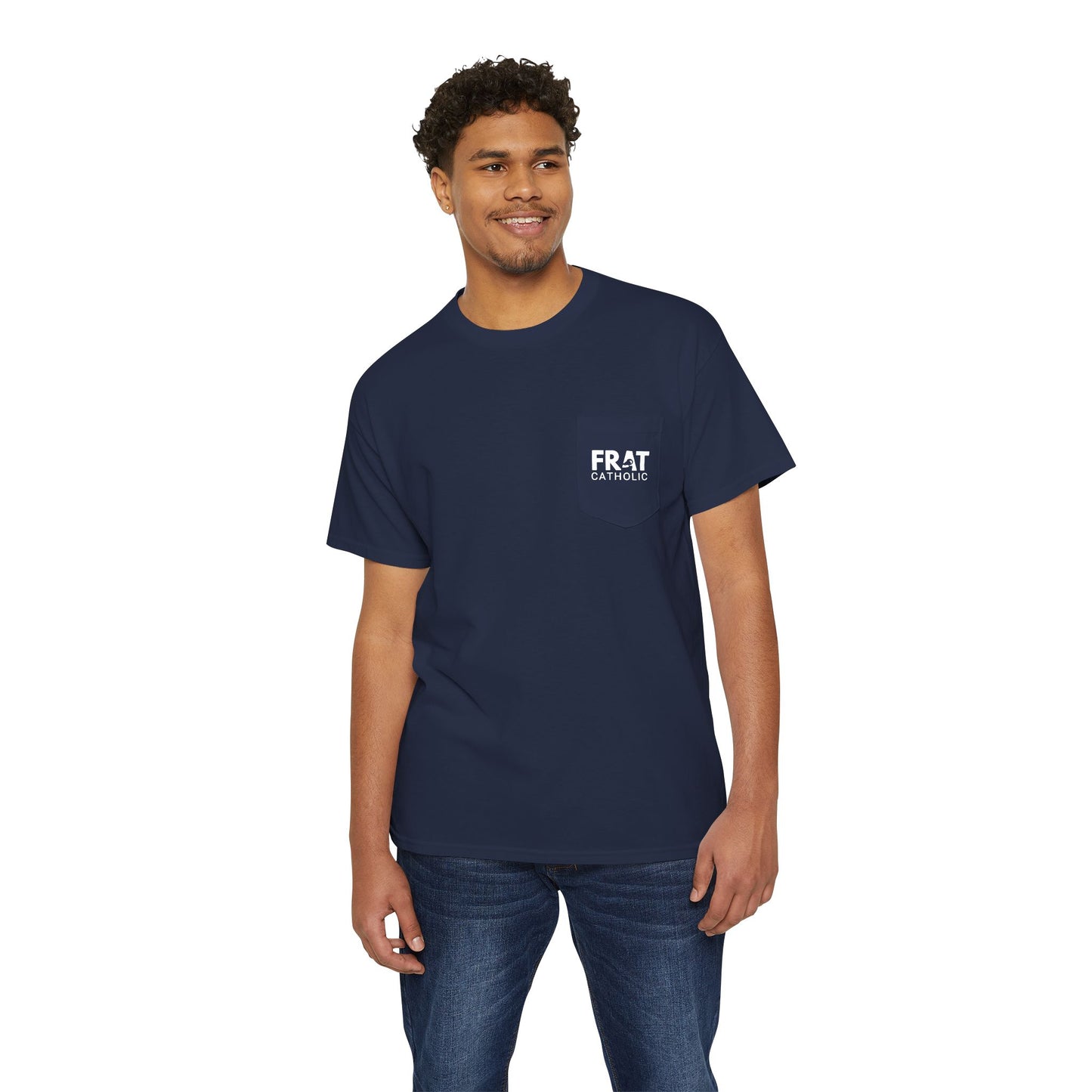 Frat Catholic Unisex Heavy Cotton Pocket Tee