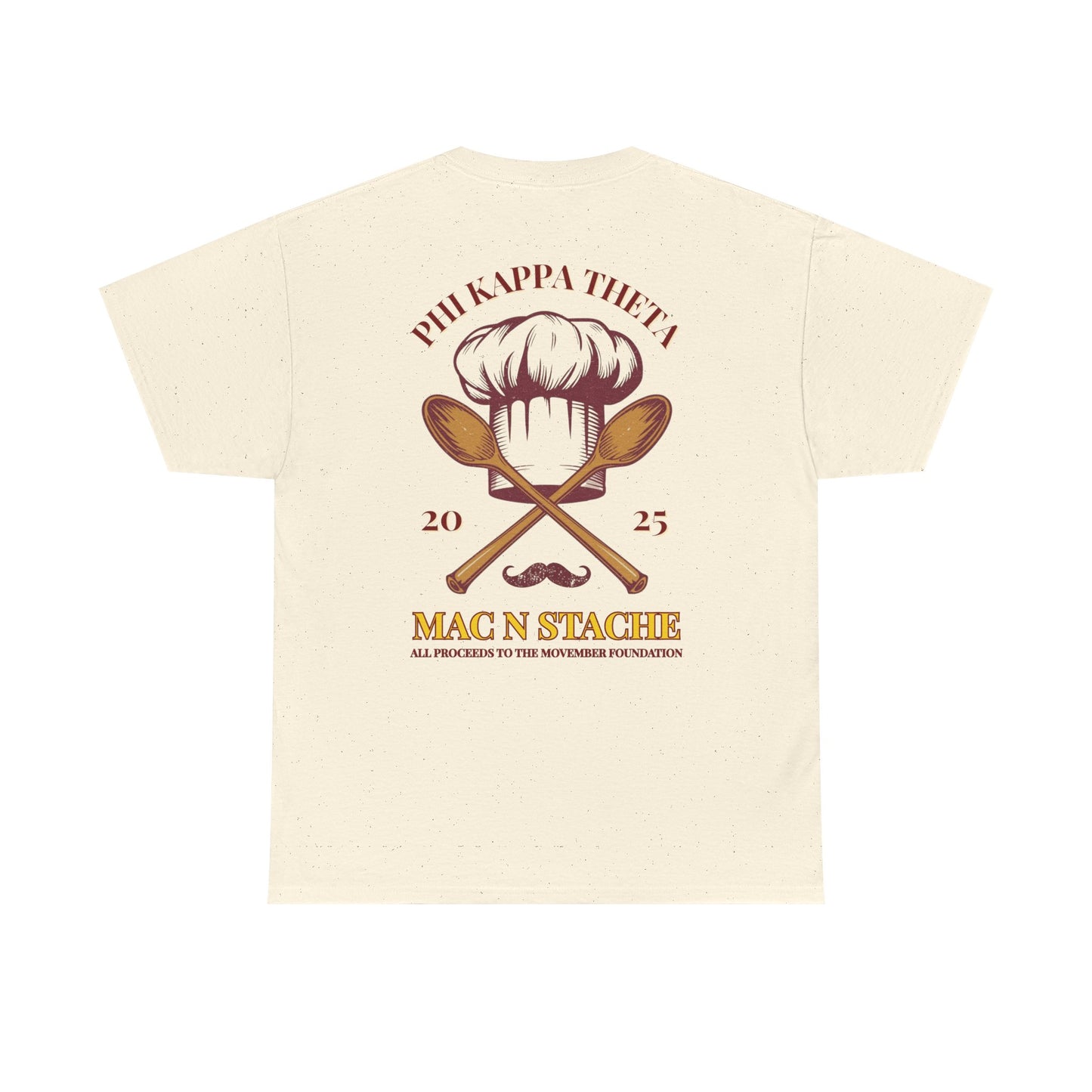 Phi Kap Mac N Stache Unisex Heavy Cotton Tee