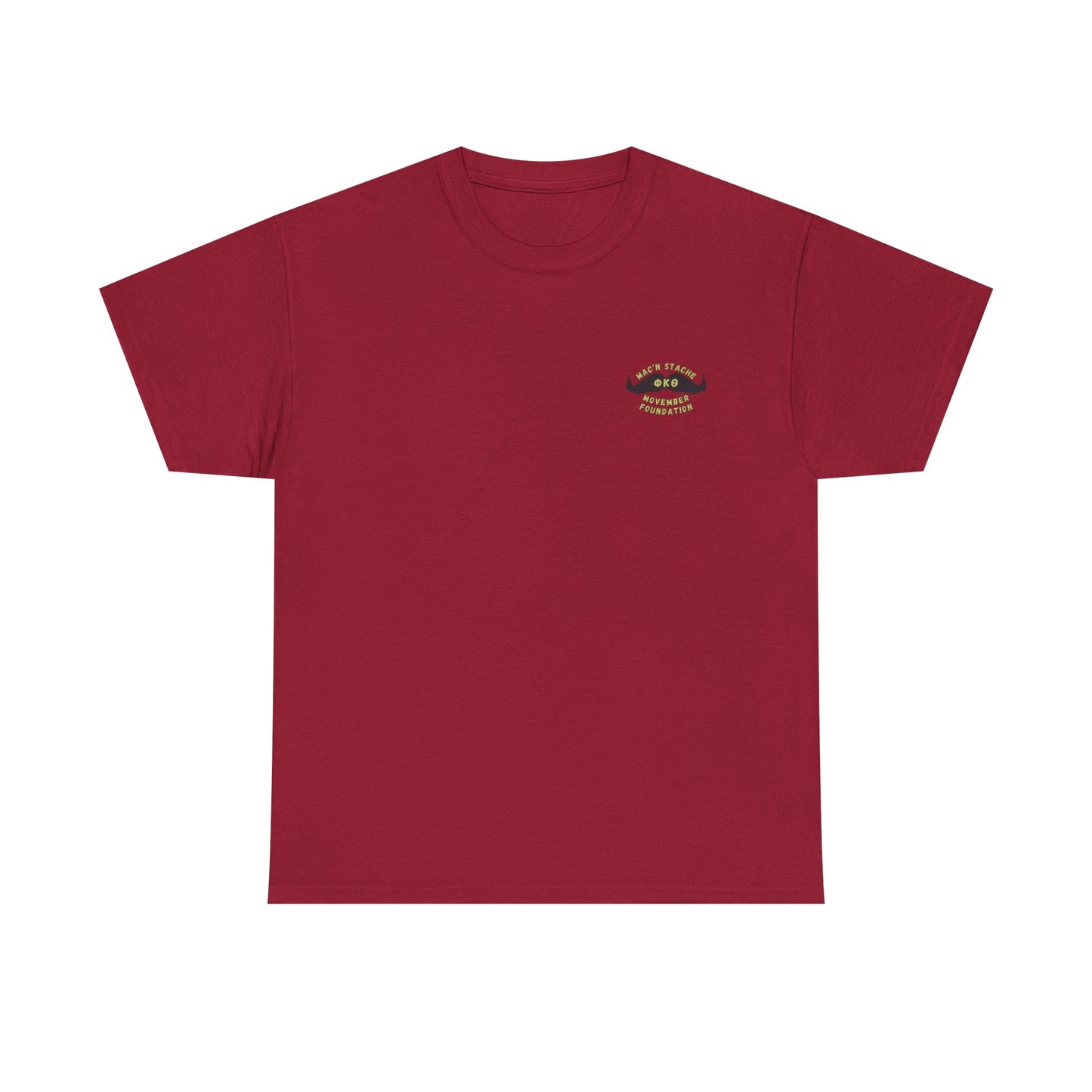 Member 2024 Mac'N Stache Unisex Heavy Cotton Tee - Support Movember Foundation with Fun Dog Design