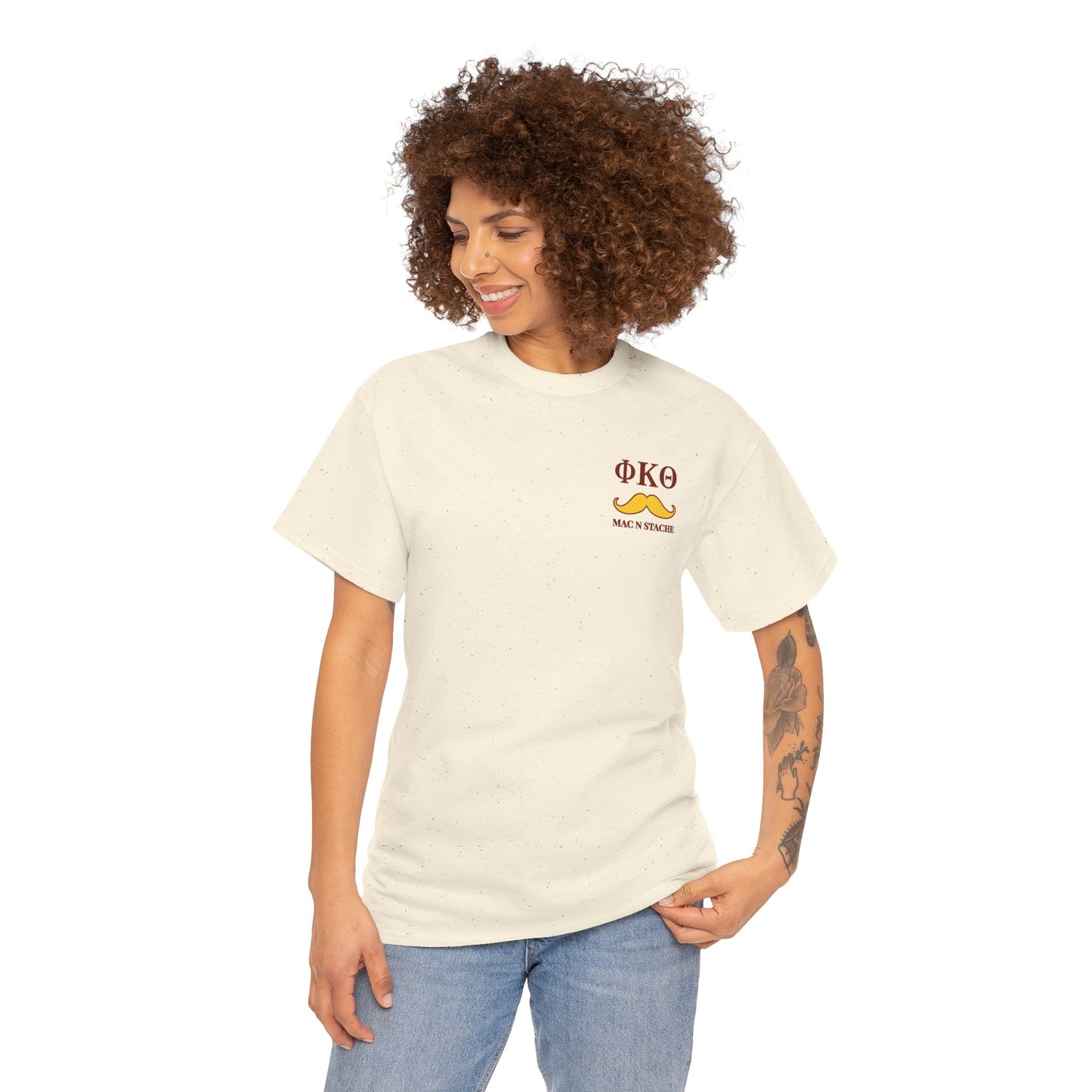 Phi Kap Mac N Stache Unisex Heavy Cotton Tee