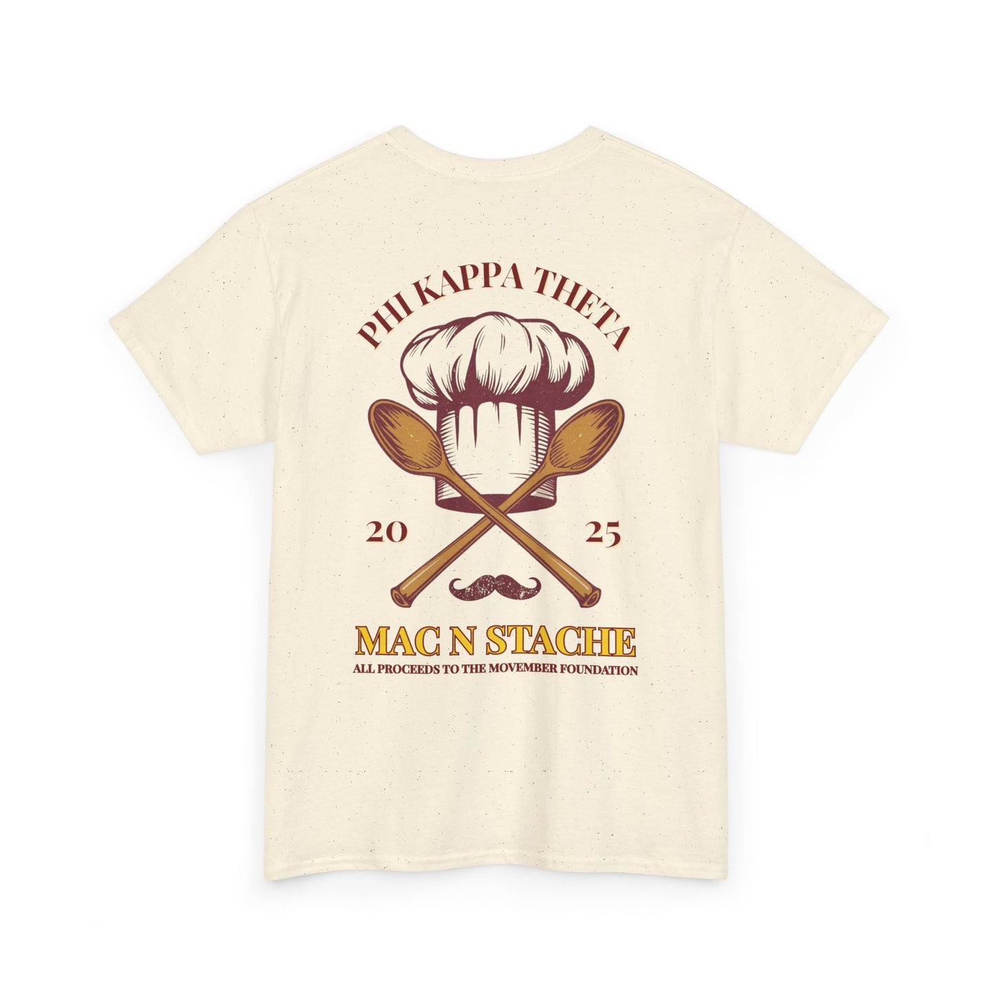 Phi Kap Mac N Stache Unisex Heavy Cotton Tee