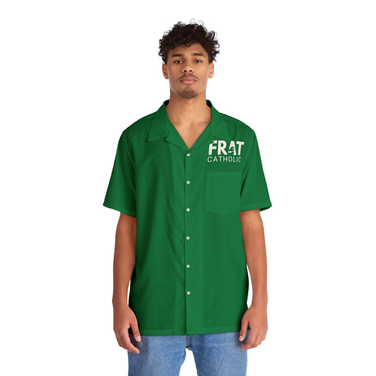 Frat Catholic Men's Hawaiian Shirt - Vibrant Statement Tee for Summer Events