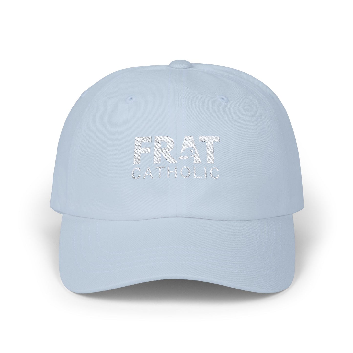 Frat Catholic Classic Dad Cap - Trendy Casual Hat for College Students and Fraternity Members