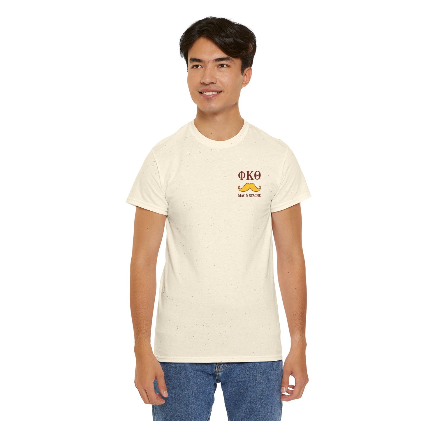 Phi Kap Mac N Stache Unisex Heavy Cotton Tee