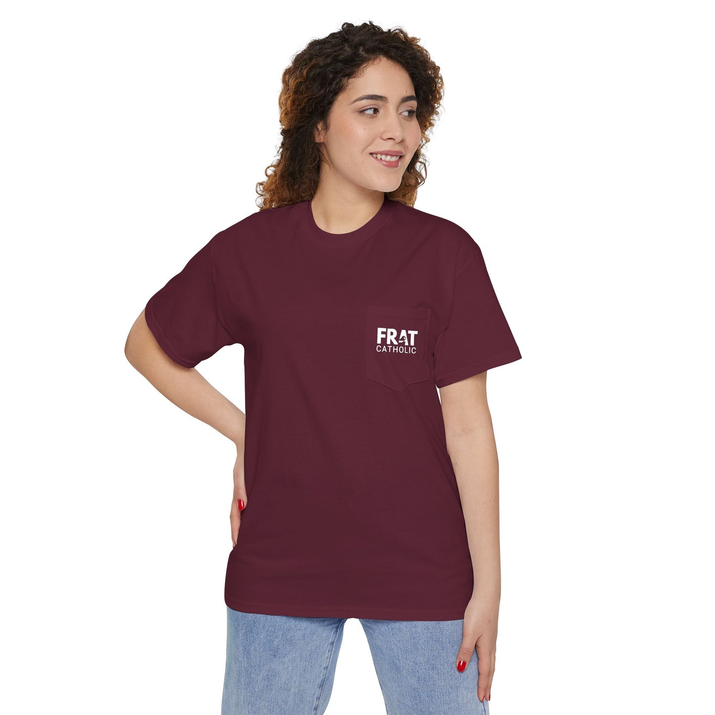 Frat Catholic Unisex Heavy Cotton Pocket Tee